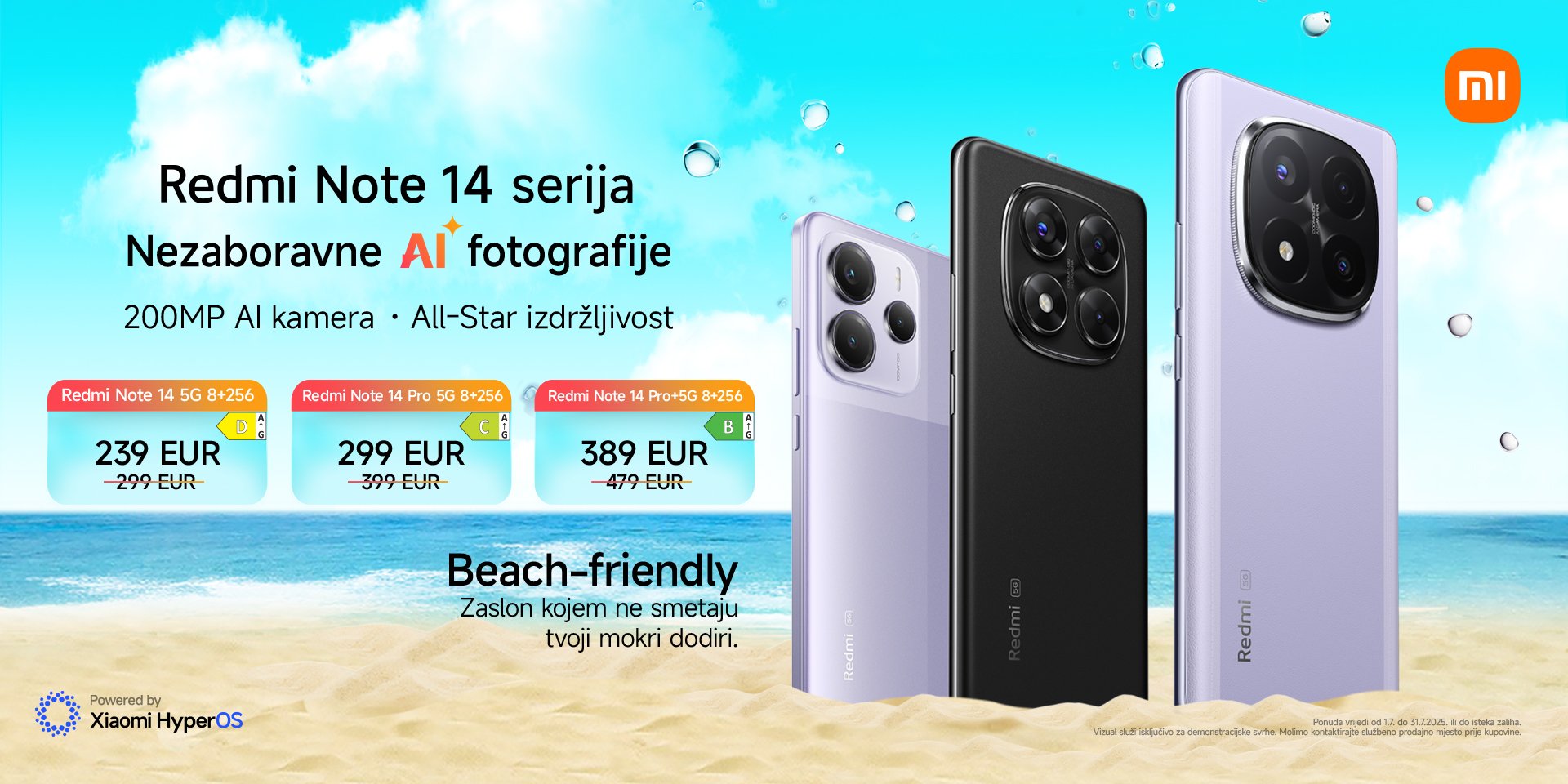Xiaomi Redmi Note 14 ljetna kampanja 2025